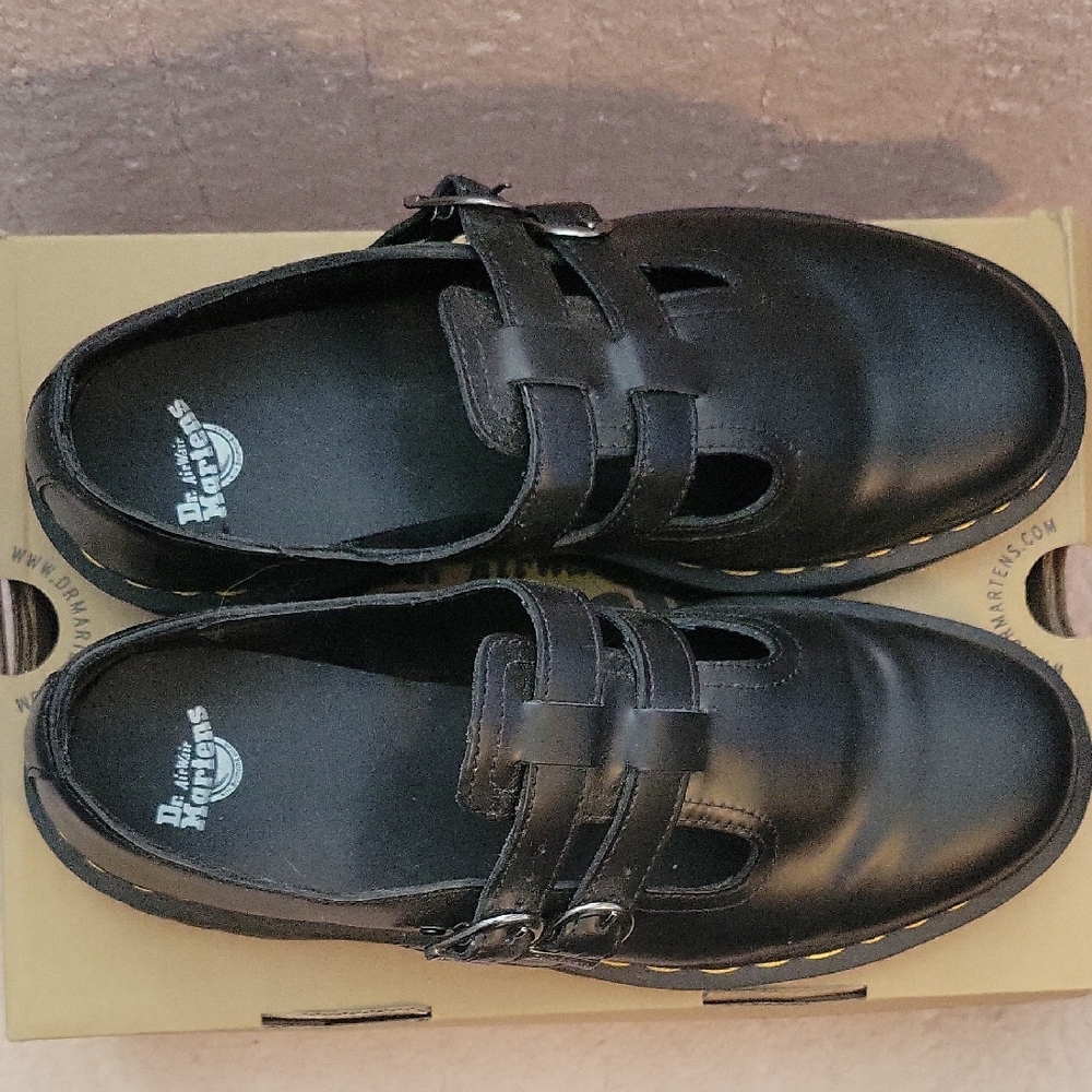 Dr. Martens Black Double Strap Mary Janes